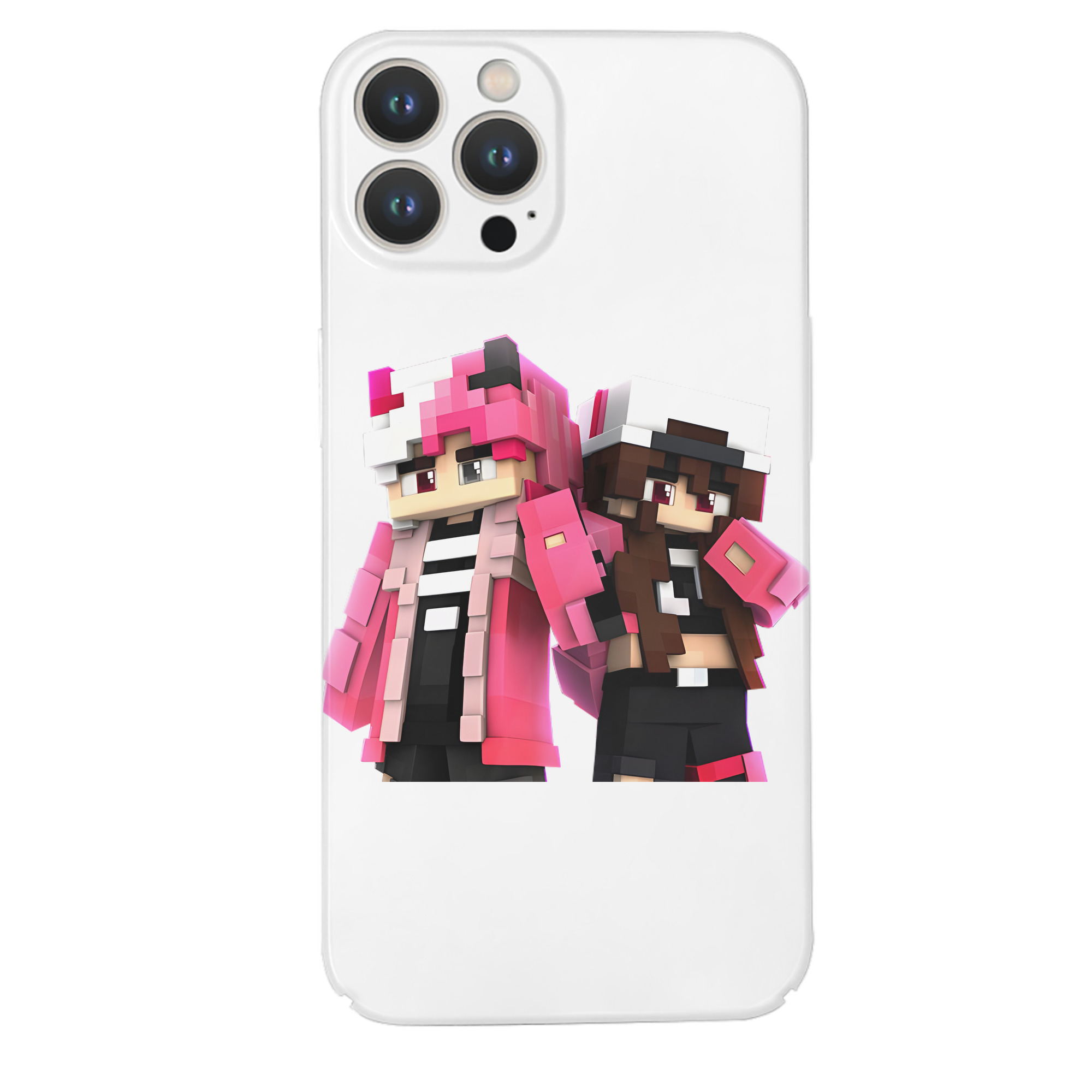 （画像用） マインクラフト ブロックの世界 Minecraft MC Block world 【iPhone 14シリーズ対応】ハードケース
